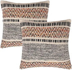 · REDEARTH · Boho Textured Handwoven Throw Pillow Cases - Motley Bohemia by REDEARTH