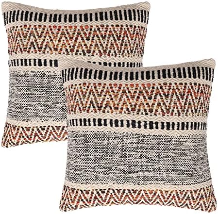 · REDEARTH · Boho Textured Handwoven Throw Pillow Cases - Motley Bohemia by REDEARTH