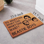 Funny Beastie Boys 'So What'cha Want' Welcome Mat - Coir Doormat, 23.6 x 15.7 Inch - Image 4