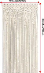 Boho Macrame Curtain for Wall Decor, Macrame Wall Hanging 40"X80" - Image 5