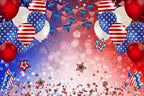 American 4th of July Backdrop 12x8ft Fabric Independence Day Party Decor American Patriotic Party Flag Day Memorial Day Decoration Veterans Background - Image 4