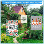 Sadnyy 10 Pack Garden Flag Stand Metal, Fits 12 x 18 in Flags - Image 5
