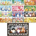 12Pcs Doormat Inserts Seasonal Entrance Doormats Interchangeable Welcome Doormats Welcome Mat Outdoor for Fall Christmas Front Door Outdoor Indoor 22in x 10in All Season and Holiday Gnomes by Tangren