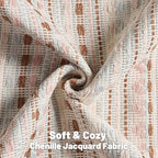 FUTEI Pack of 2 Boho Throw Pillow Covers 18x18 Inch, Pink Blue - Image 2