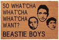 Funny Beastie Boys 'So What'cha Want' Welcome Mat - Coir Doormat, 23.6 x 15.7 Inch by JiXianJu