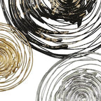 Deco 79 Metal Plate Home Wall Decor Wall Sculpture with Textured Pattern, Wall Art 42" x 1" x 27", Gold - Image 4