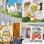 Seasonal Garden Flags Set of 12 Double Sided 28x40 Inch, Large House Flags - Image 5