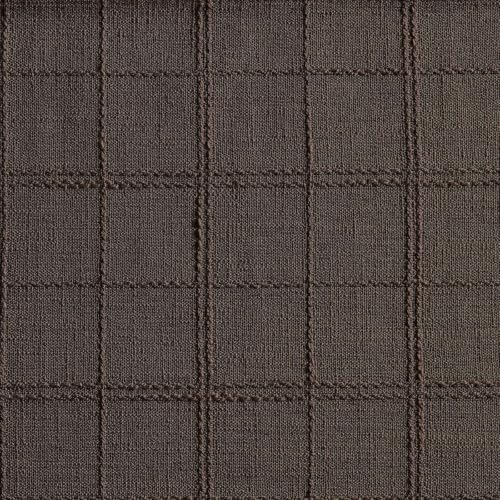 ZeeMart Linen Checked Farmhouse Placemats Set of 6, Chocolate 13x19in - Image 4