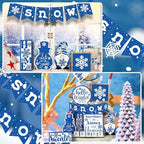 14 Pcs Halloween Tiered Tray Decor Set, Gnome Wood Table Signs (Fresh) - Image 4