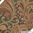 Loom and Mill Luxury Damask Paisley Placemats Set of 4, Multi Color,12x18in - Image 4