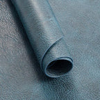 MOSAYT Vinyl Faux Leather Oval Placemats, Set of 6, Navy Blue - Image 6