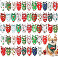 Abbylike 50 Pcs Christmas Dog Bandanas Bulk, Snowman Santa Snowflake by Abbylike