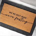 THEODORE MAGNUS Eid Door Mat – Coir Doormat for Outdoor Entrance, Durable Welcome Mat with Non-Slip Backing, Perfect for Front Door and Entryway - Outdoor/Indoor - Come Back After Iftar - 17" x 30" - Image 2