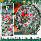 Shappy 6 Pcs 36 Inch Clear Wreath Storage Bags PVC Waterproof, Black - Image 3