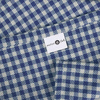 Native Fab Gingham Cloth Napkins 16x16 inches, 100% Cotton Dinner Napkins with Checks, Set of 12, Machine Washable Cloth Napkins, Soft Breathable Absorbent, Blue White - Image 5