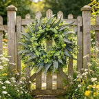 24 Inch Eucalyptus Wreaths for Front Door, Spring Summer Door Wreath - Image 5