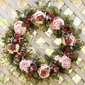 Floroom Floral Wreath, 20" Artificial Pink Peony Wreath for Front Door Decorations Wall Decor by Floroom
