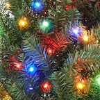 Casafield 36" Pre-Lit Fir Artificial Christmas Wreath Holiday Décor, 150 LED White & Multicolor Lights, 270 PVC Tips for Front Door, Window, or Mantel - Image 6