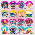 Qpout 30pcs Happy Diwali Party Hanging Swirls Decoration,Indian Festival of Lights Party Themed Ceiling Swirls Kit for Home Office Indian Diwali Deepavali Party Supplies - Image 2