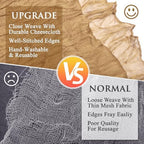 Cheesecloth Table Runner 10FT 12Pcs Khaki Boho Gauze Rustic Sheer Runners - Image 4