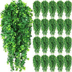 Hoteam 24 Pcs Artificial Hanging Greenery Plants, Eucalyptus by Hoteam
