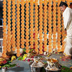 Giegxin 15 Pack 5ft Marigold Garland for Decor, Orange Red - Image 6