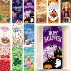 Preboun 12 Pcs Fall Decorations Door Cover for Front Door Seasonal Set by Preboun