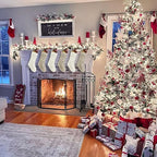 Fesciory Christmas Stockings 6 Pack, 14 Inch Cable Knit Xmas Decor - Image 3