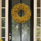 24 Inch Fall Wreaths for Front Door, Autumn Floral Outdoor Wreath - Image 5