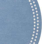 Bodrum Pearls Round Embroidered Placemats Set of 4 – 15" Elegant Table Mats for Dining, Weddings & Special Occasions, Decorative, Wipe-Clean Vinyl Placemats, Iceberg/White - Image 3