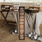 Funny No Soliciting Vertical Sign for Front Door Porch, 8inx48in Go Away Sign for Porch, Farmhouse Do Not Knock or Ring Bell Wooden Hanging for Home Outdoor - Image 5