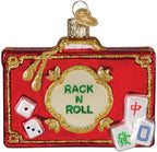 Old World Christmas Rack N Roll Mahjong Glass Blown Ornament for Christmas Tree, Handcrafted Holiday Decoration, Hasbro Games Collection - Image 2