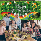 Happy St. Patrick's Day Garage Door Banner, 13.12 Feet Large St. Patrick's Day Door Cover Car Murals Shamrock Garage Hanging Decorations for Irish Festivals Outdoor Decor - Image 6