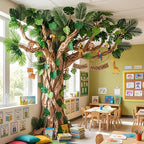 Suncalla 111 Pcs Classroom Tree Bulletin Board Decor, DIY 3D Hawaiian Tree by Unknown