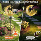 Lewondr 2Pcs Ramadan Solar Lights, Ramadan Decorations Outdoor - Image 2