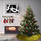 Sophia-Art Christmas Tree Skirt, Luxury Velvet Plush Skirt, Xmas Decoration Holiday Party Décor, Soft Velvet Home Décor Merry Christmas Party Christmas Tree Decorations (Parrot Green,56 Inch) - Image 2