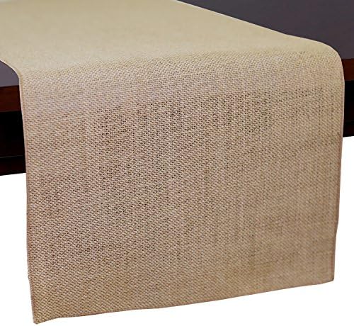 Ultimate Textile 14 x 72-Inch Burlap Table Runner, Natural, 12 Pack by UltimateTextile