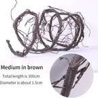 118"Brown M Creepy Flexible Tree Branches Faux Grapevines Garland Halloween - Image 4