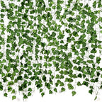 ARTKAIKE Fake Vines for Room Decor Aesthetic Artificial Plant Ivy Leaves Hanging Greenery Garlands for Home Bedroom Wall Wedding Party Decor (504FT 72PCS Vines) by ARTKAIKE