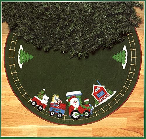 Bucilla - Holiday Express - Felt Applique Tree Skirt Kit 33098 by Bucilla