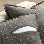 ZWJD Pillow Covers 26x26 Set of 2 Soft Polyester Textured Pillow Covers with Stylish Flange Edge Cozy Farmhouse Throw Pillows for Couch Bed Sofa Living Room - Image 3