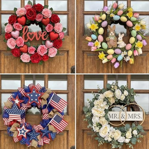 12 Pack Wire Wreath Frames 8 12 16 Inch with Paddle Wire and Tool - Image 2