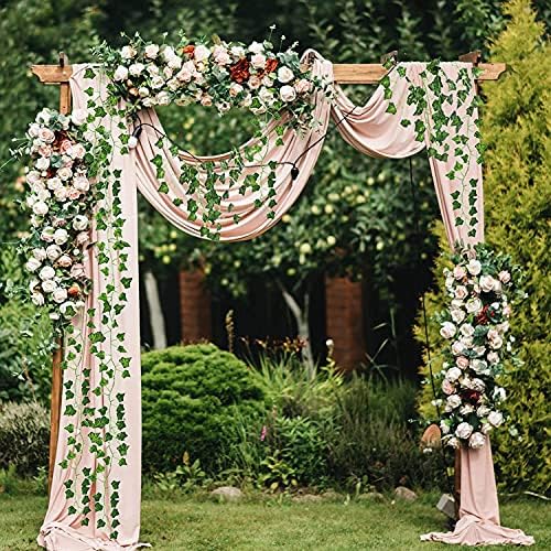 CEWOR 60 Pack 396ft Fake Vines with Leaves for Bedroom Artificial Ivy Garland Fake Ivy Leaves Artificial Greenery Garlands Hanging Vines for Room Decor Wedding Wall Indoor Outdoor Decoration - Image 5