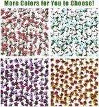 BLEUM CADE 12Pcs 16.4Ft Fake Flower Garland Artificial Rose Vines - Image 7