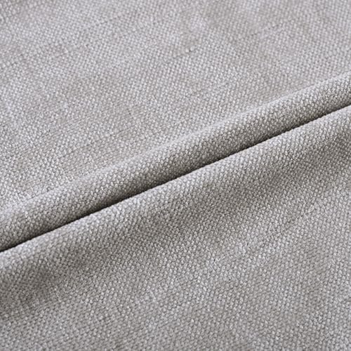 Set of 4 Soft Textured Decorative Throw Pillow Covers 22x22 Inch Cozy Farmhouse Cushion Cover Square Accent Pillow Cases for Bed Couch Sofa Living Room, Light Grey - Image 5