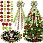 Gejoy 32 Pcs Red and Lime Green Christmas Tree Decoration Set by Unknown