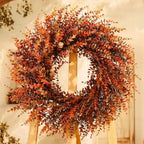 28" Fall Gradient Eucalyptus Wreaths for Front Door,Fall Decorations by Wanfifi