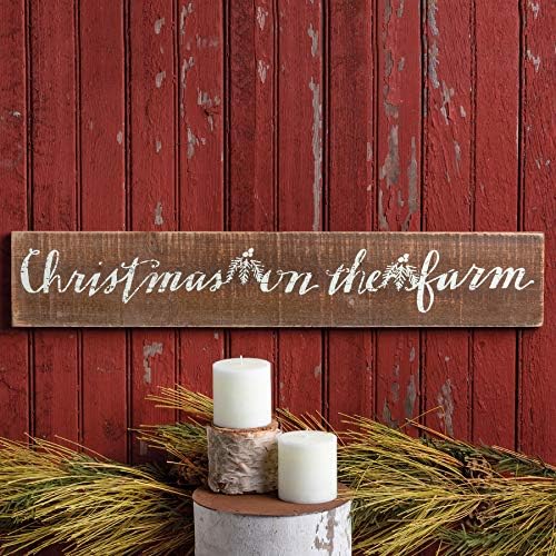 Primitives by Kathy Barn Wood Sign, Christmas On The Farm, - Image 2