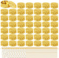 Yexiya 48 Pack Golden Indian Return Gift Boxes for Diwali Pooja, Glittery by Yexiya