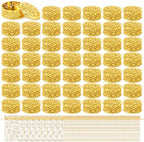 Yexiya 48 Pack Golden Indian Return Gift Boxes for Diwali Pooja, Glittery by Yexiya